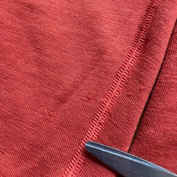 Patagonia Size M Burnt Orange Merino Wool 1/4 Zip Performance Base Layer Shirt - Picture 6 of 16